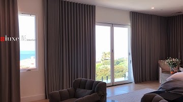 Ripplefold automatic drapes draperies