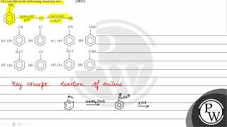 (A) and (B) in the following reactions are: \( \underset{\mathrm{KC...