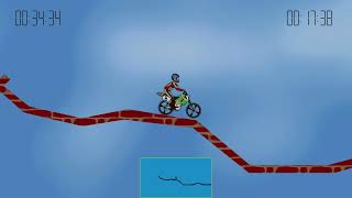 Elasto Mania Level 52: Hang tight. PlayStation