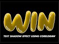 TEXT SHADOW EFFECT USING CORELDRAW