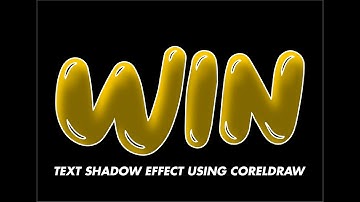 TEXT SHADOW EFFECT USING CORELDRAW