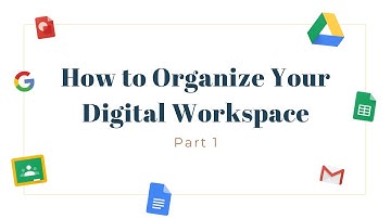 Part 1 - How to Organize Your Digital Workspace
