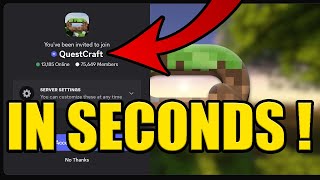 HOW to JOIN QUESTCRAFT DISCORD SERVER ✅PC & MOBILE✅