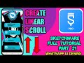 CREATE LINEAR SCROLL | SKETCHWARE | TUTORIAL 21 | SINHALA | WHATSAPP UI DESING.
