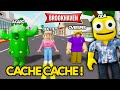 Les youtubeur roblox joue a cache cache overspes akaro odette  brookhaven rp