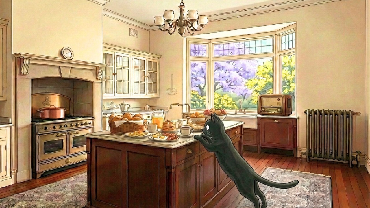 1930s Vintage Jazz Radio in a Sunny Australian Farmhouse 🌸 Cozy Spring Morning Ambience (3 Hours)