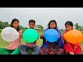 outdoor fun with Flower Balloon and learn colors for kids by I kids episode -387.
