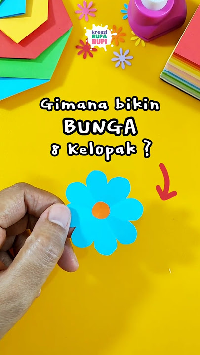 🌼 Gimana cara bikin bunga 8 KELOPAK dari origami?