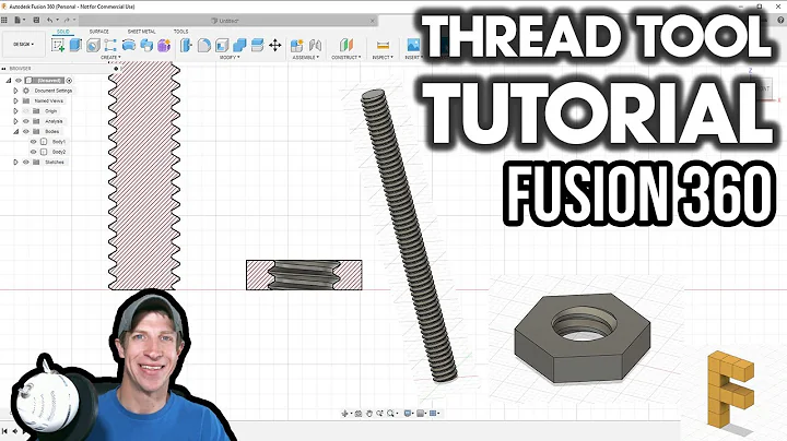 THREAD TOOL Tutorial - Autodesk Fusion 360 Tool Tutorial