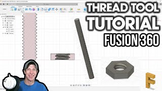 THREAD TOOL Tutorial - Autodesk Fusion 360 Tool Tutorial screenshot 5