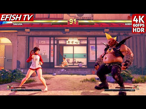 Sakura vs Birdie (Hardest AI) - Street Fighter V