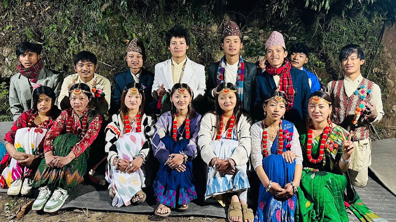 This is what happens on the day guests arrive at a Limbu wedding.[Eastern Nepal ]village life style 