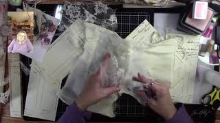 P8 2 journals at a time Shabby chic ish!  Vertical Belly Bands