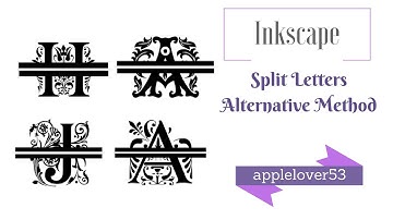 Split Font/Letter Alternative Method