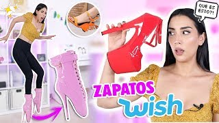 PROBANDO LOS ZAPATOS MÁS RAROS DE WISH 2 ¿POR QUÉ PEDI ESTO?  | Claudipia