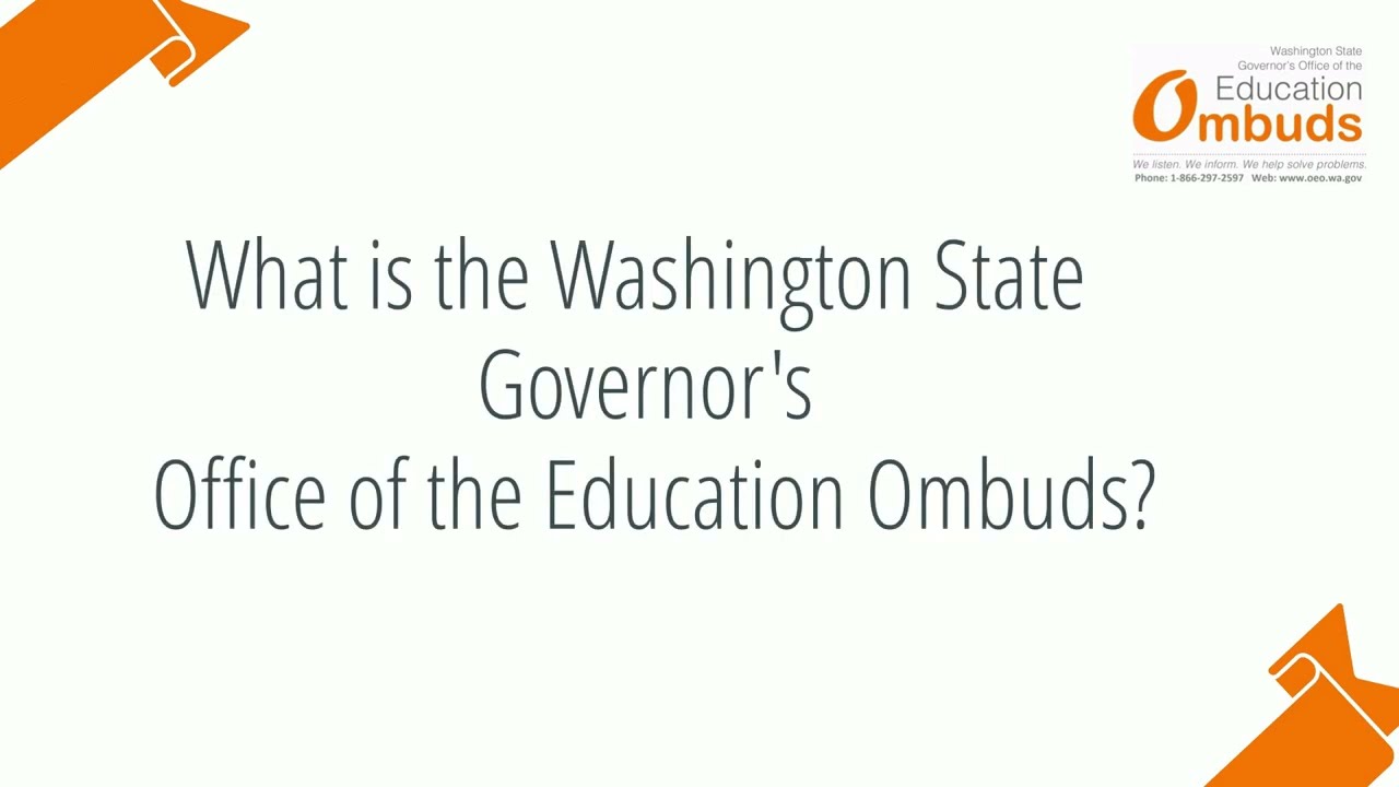 What is the Office of the Education Ombuds? YouTube