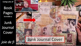 Using Lots Of Book Pages To Make A Junk Journal Cover 🌟