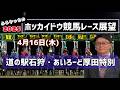 【2026ホッカイドウ競馬】4月16日(木)ホッカイドウ競馬レース展望～道の駅石狩･あいろーど厚田特別【門別競馬】【開幕】