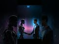 Face To Face Human With AI Machine