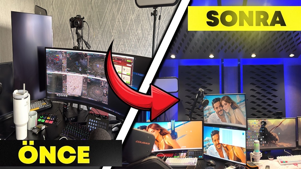 MİLYONLUK SES YALITIMLI GAMİNG STÜDYOSU!