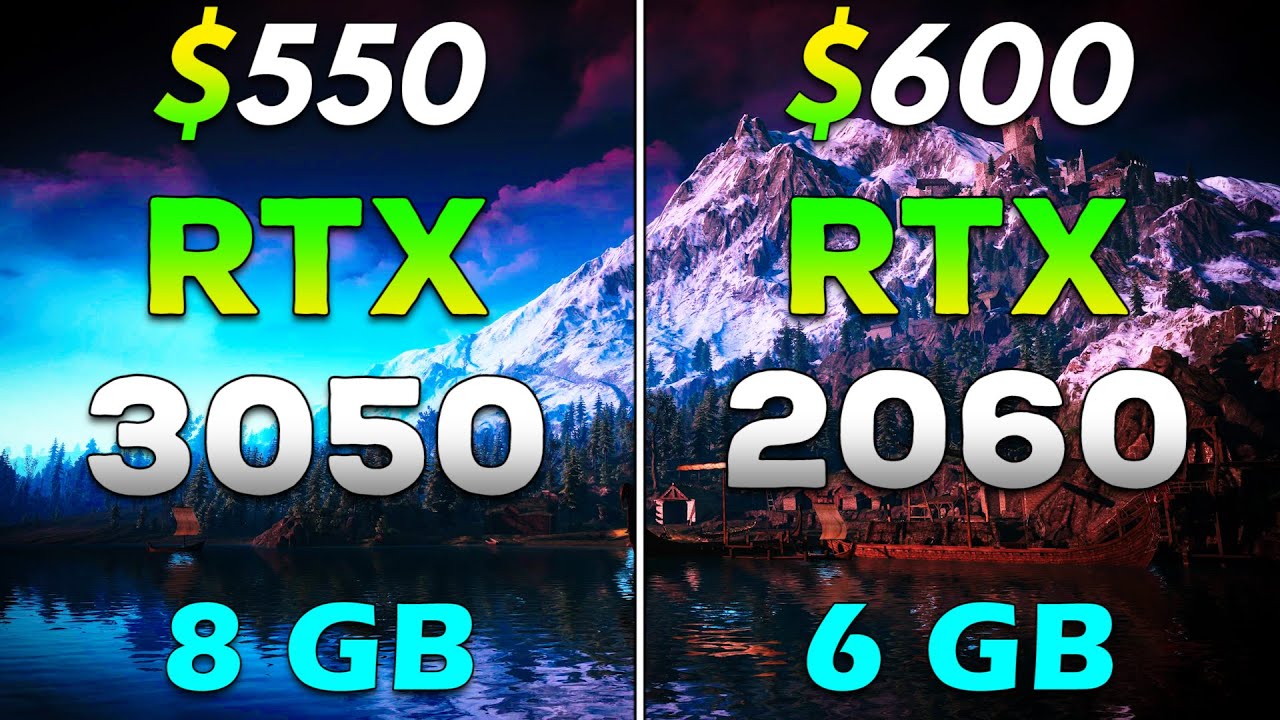 RTX 3050 8GB vs RTX 2060 6GB | PC Gaming Benchmark Tested - YouTube