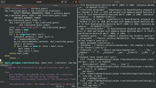 Sentence boundary detection