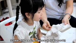 5-year old Reading Flashcards (180 words)