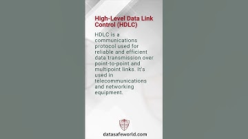High-level Data Link Control, HDLC, Cybersecurity Mini Dictionary #shorts