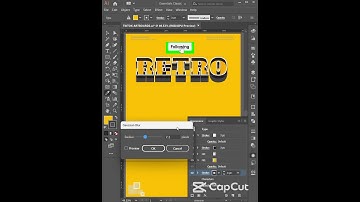 Editable Retro Text Effect Adobe Illustrator