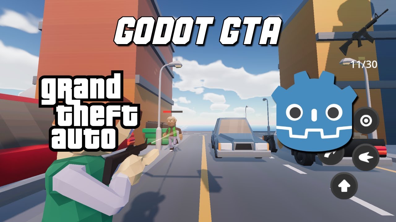 How To Make GTA In Godot - UI And Touch Controls - Part 7 - YouTube