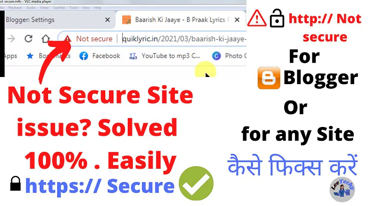 Site Not Secure Issue Fixing / http to https secure /