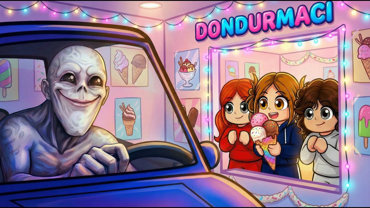 Kızlarla Gece Dondurmacısı Olduk! 🌙 Doğru Kararı Verebilecek miyiz? 🥙 Roblox Anomali Ice Cream Shop