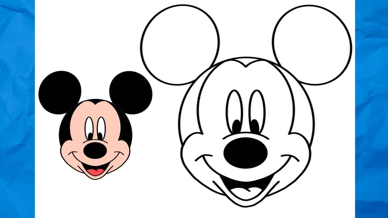 HOW TO DRAW MICKEY MOUSE EASY STEP BY STEP | DISNEY