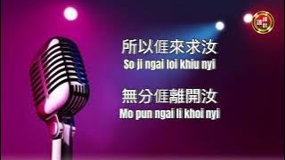 涯淨愛知汝 Ngai Chiang Oi Ti Nyi KARAOKE Female (Wo Zhi Zai Hu Ni)