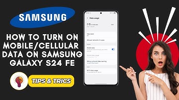 How To Turn ON Mobile Data on Samsung Galaxy S24 FE | 2025 Step-by-Step Guide for Beginners!
