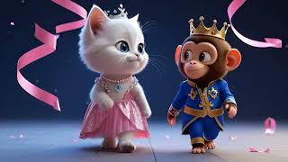 “Princess Kitten & Prince Monkey in the Magical Kingdom | Enchanted Fantasy Adventure for Kids