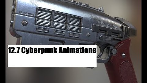 Fallout 4 12.7mm Pistol with Cyberpunk Animations