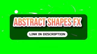 Neon Shape Elements | Green Screen Abstract Shapes Elements, Free