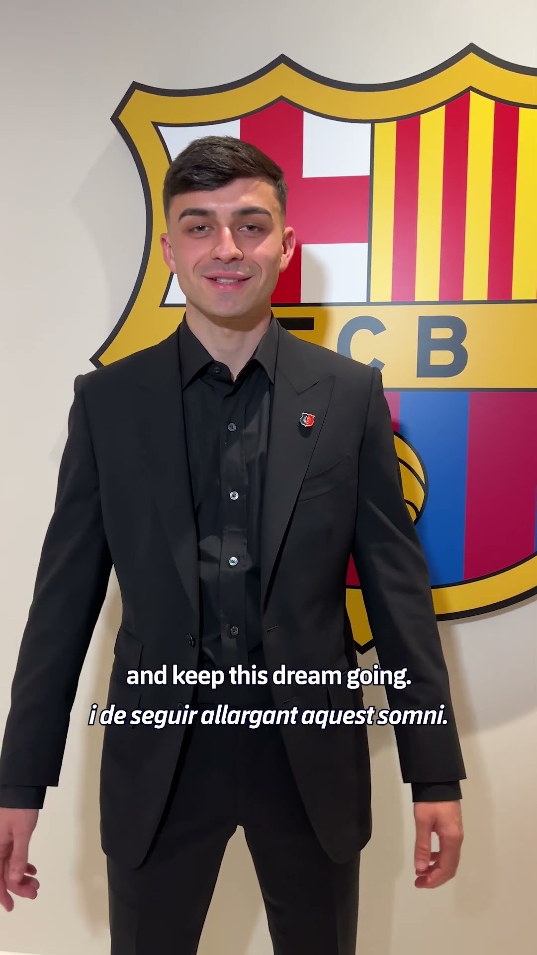 Pedri has a message ? #shorts #fcbarcelona #pedri