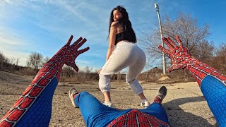 Spider-Man Escape Fitness Girl In Abandoned Building What If Fitness Girl Trains Spider-Man?? Pov