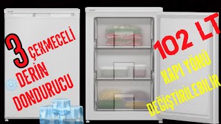 2031 Mb 3 Çekmeceli̇ Deri̇n Dondurucu Arçeli̇k 2021 Yili Yeni̇ Ürünü