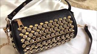 Diagonal Chain Diamond-studded Handbag screenshot 2