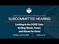 Locking in the DOGE Cuts: Ending Waste, Fraud, and Abuse for Good
