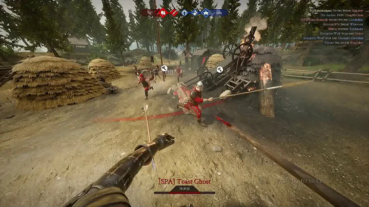 Mordhau - 45 - 35 Kill Streak - Horseback   ***