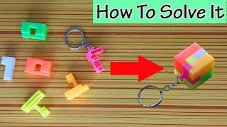 How  To Solve a Key Chain Puzzle Cube | Brain Games For Kids, Sab Kuchh Banao Jano