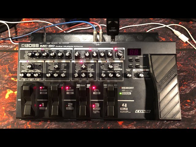 BOSS ME-80 Guitar Multiple Effects Pedal - Tutorial - Brilliant