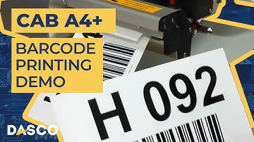 Cab A4+ Barcode Bin Label Printing Demonstration