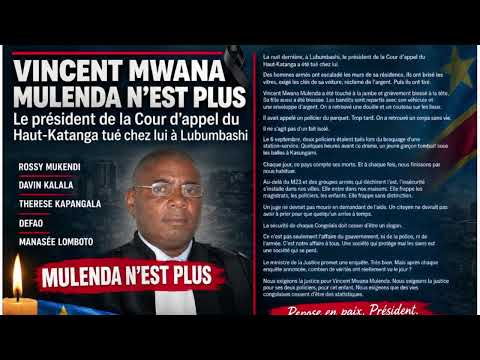 FELIX TSHILOMBO IN MOURNING - WATCH