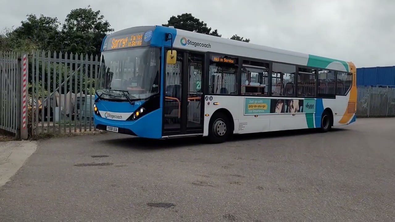 buses in and around exmouth including exmouth bus yard filmed on: 08/08/2024