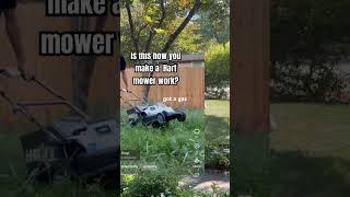 Electric mower was trash